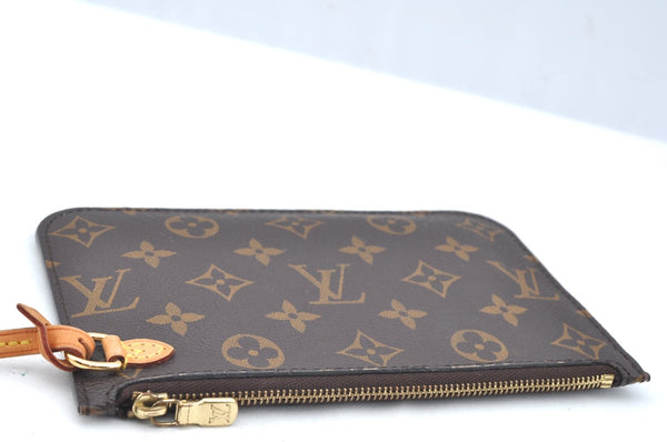 Authentic Louis Vuitton Monogram Neverfull Pouch Purse Clutch Bag LV K4424