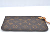Authentic Louis Vuitton Monogram Neverfull Pouch Purse Clutch Bag LV K4424