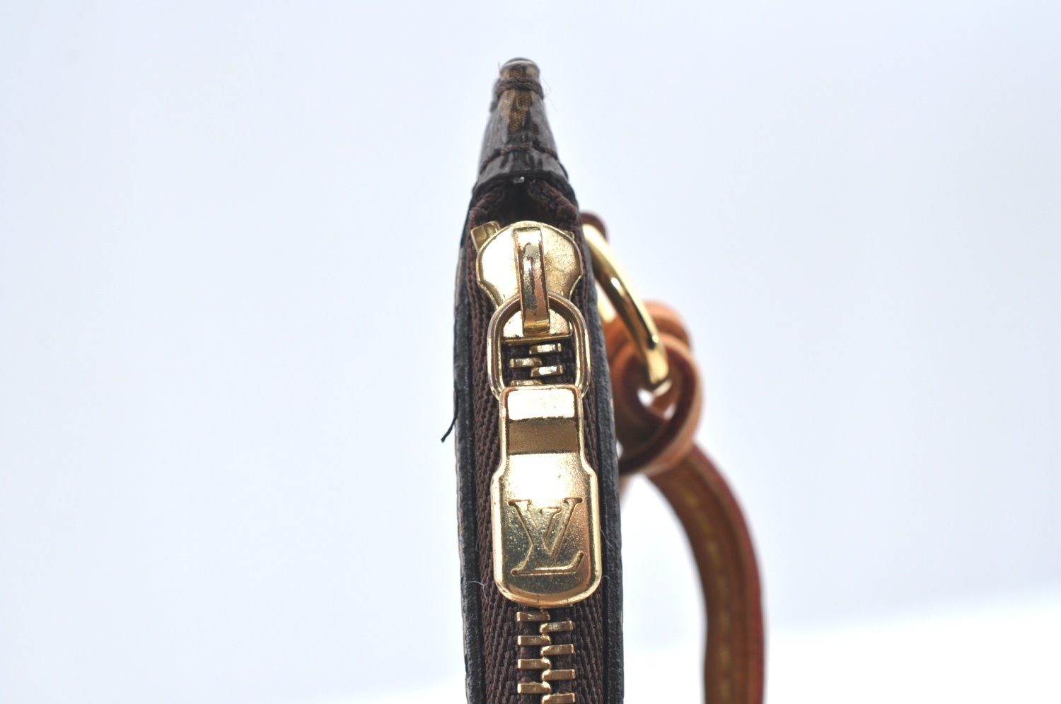 Authentic Louis Vuitton Monogram Neverfull Pouch Purse Clutch Bag LV K4424