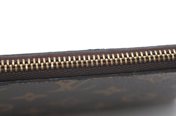 Authentic Louis Vuitton Monogram Neverfull Pouch Purse Clutch Bag LV K4424