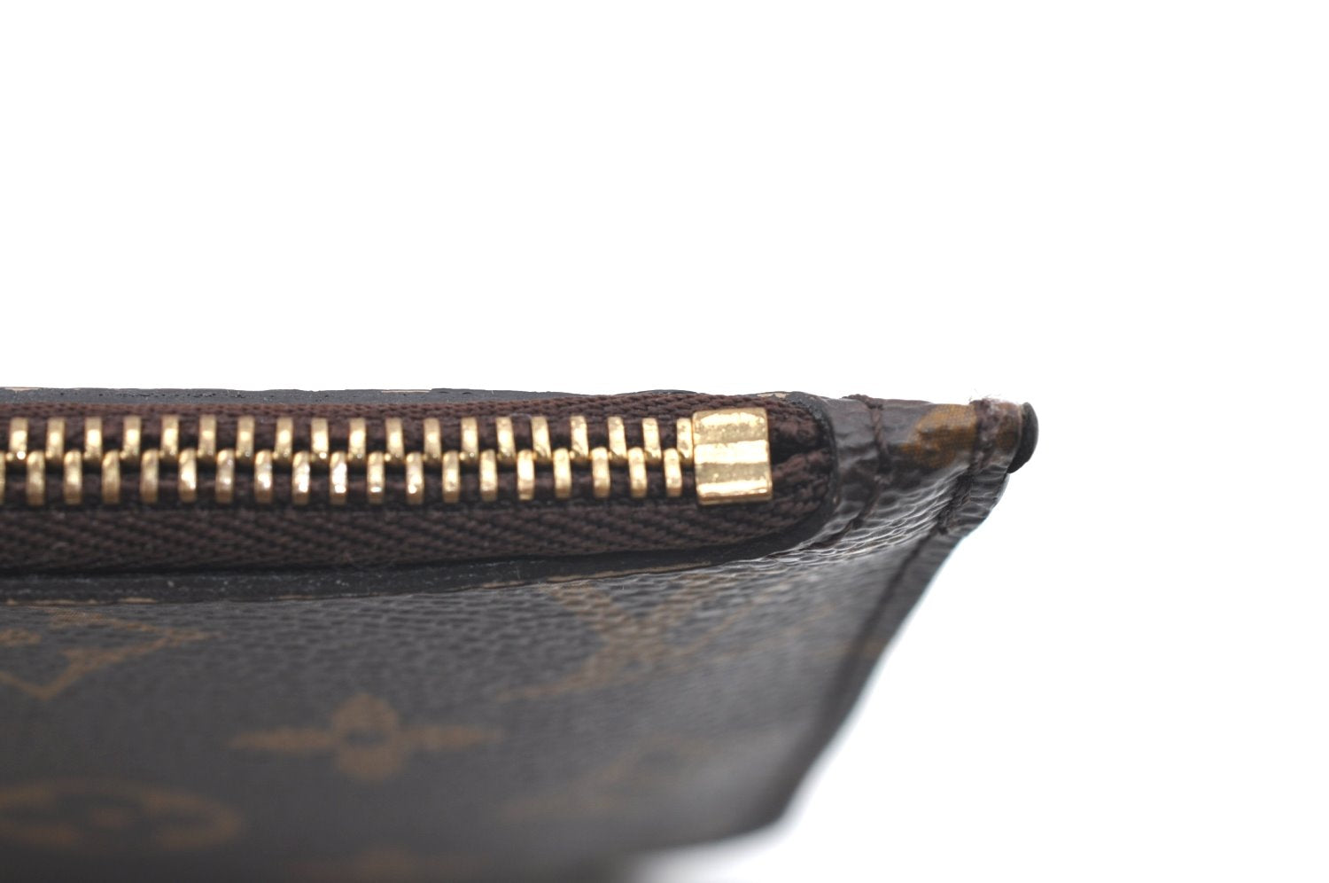 Authentic Louis Vuitton Monogram Neverfull Pouch Purse Clutch Bag LV K4424