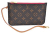 Authentic Louis Vuitton Monogram Neverfull Pouch Purse Clutch Bag Pink LV K4426