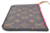Authentic Louis Vuitton Monogram Neverfull Pouch Purse Clutch Bag Pink LV K4426