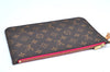 Authentic Louis Vuitton Monogram Neverfull Pouch Purse Clutch Bag Pink LV K4428