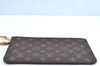 Authentic Louis Vuitton Monogram Neverfull Pouch Purse Clutch Bag Pink LV K4428