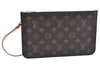 Authentic Louis Vuitton Monogram Neverfull Pouch Purse Clutch Bag LV K4429