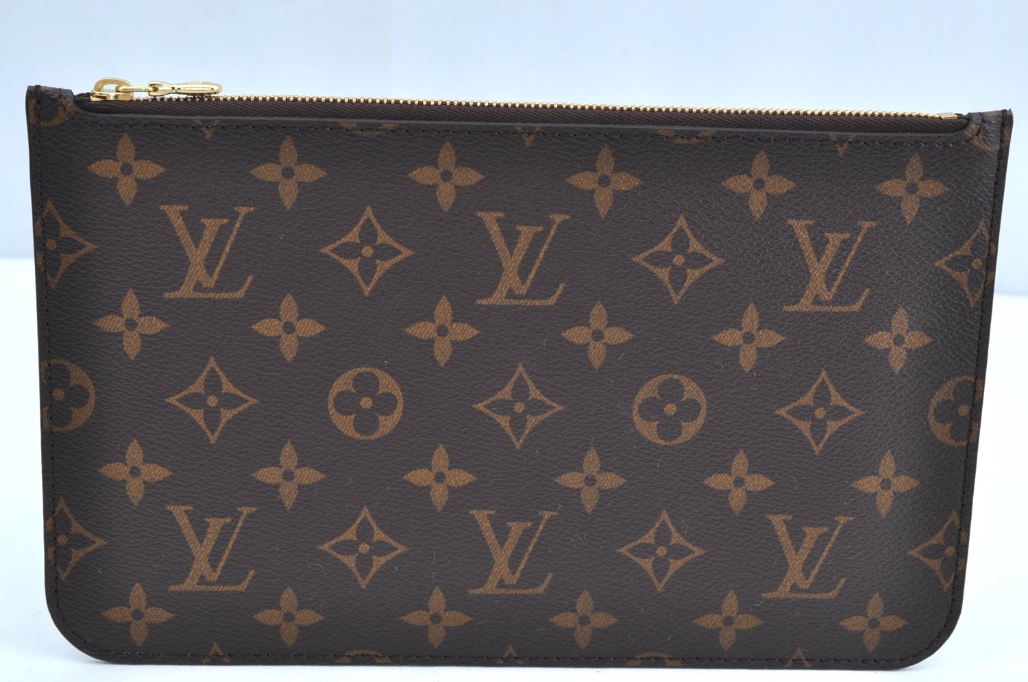 Authentic Louis Vuitton Monogram Neverfull Pouch Purse Clutch Bag LV K4429