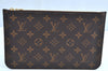 Authentic Louis Vuitton Monogram Neverfull Pouch Purse Clutch Bag LV K4429