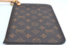 Authentic Louis Vuitton Monogram Neverfull Pouch Purse Clutch Bag LV K4429