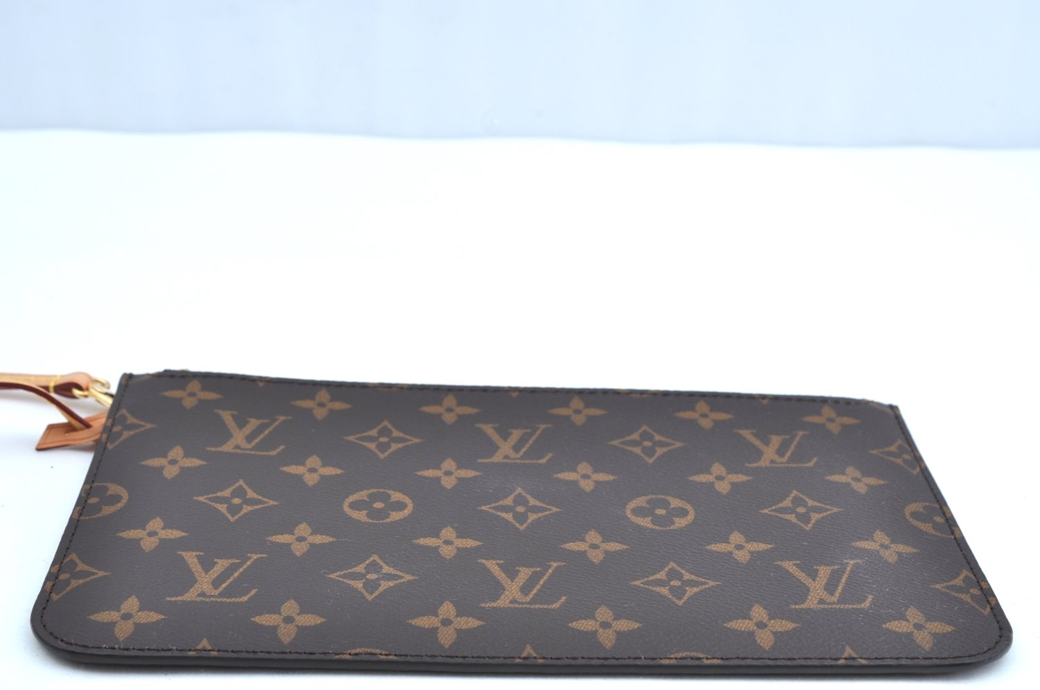 Authentic Louis Vuitton Monogram Neverfull Pouch Purse Clutch Bag LV K4429