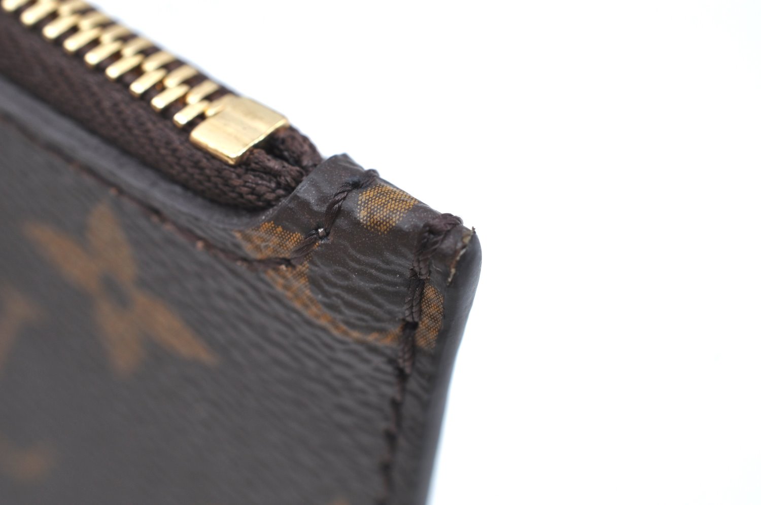 Authentic Louis Vuitton Monogram Neverfull Pouch Purse Clutch Bag LV K4429