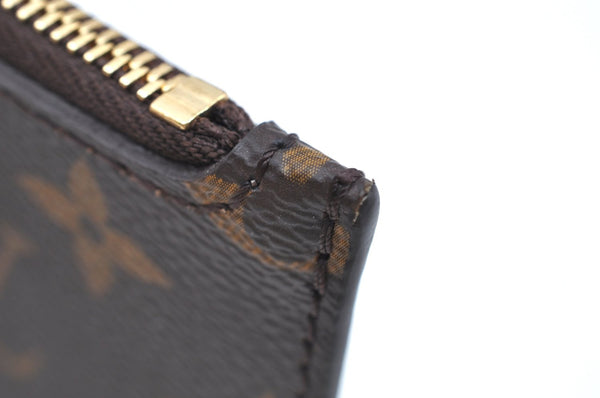 Authentic Louis Vuitton Monogram Neverfull Pouch Purse Clutch Bag LV K4429