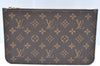 Authentic Louis Vuitton Monogram Neverfull Pouch Purse Clutch Bag LV K4436