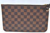 Auth Louis Vuitton Damier Neverfull Pouch Purse Clutch Rose Ballerine Pink K4440