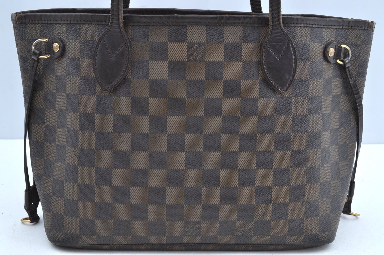 Authentic Louis Vuitton Damier Neverfull PM Shoulder Tote Bag N51109 LV K5134