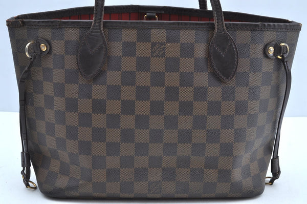 Authentic Louis Vuitton Damier Neverfull PM Shoulder Tote Bag N51109 LV K5134