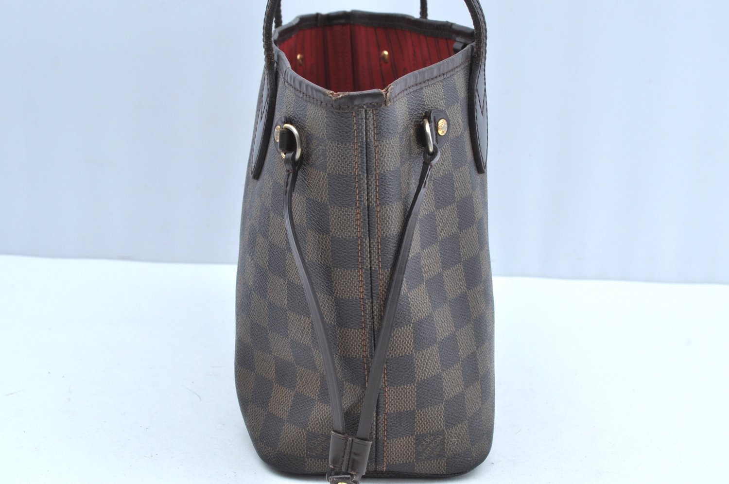 Authentic Louis Vuitton Damier Neverfull PM Shoulder Tote Bag N51109 LV K5134