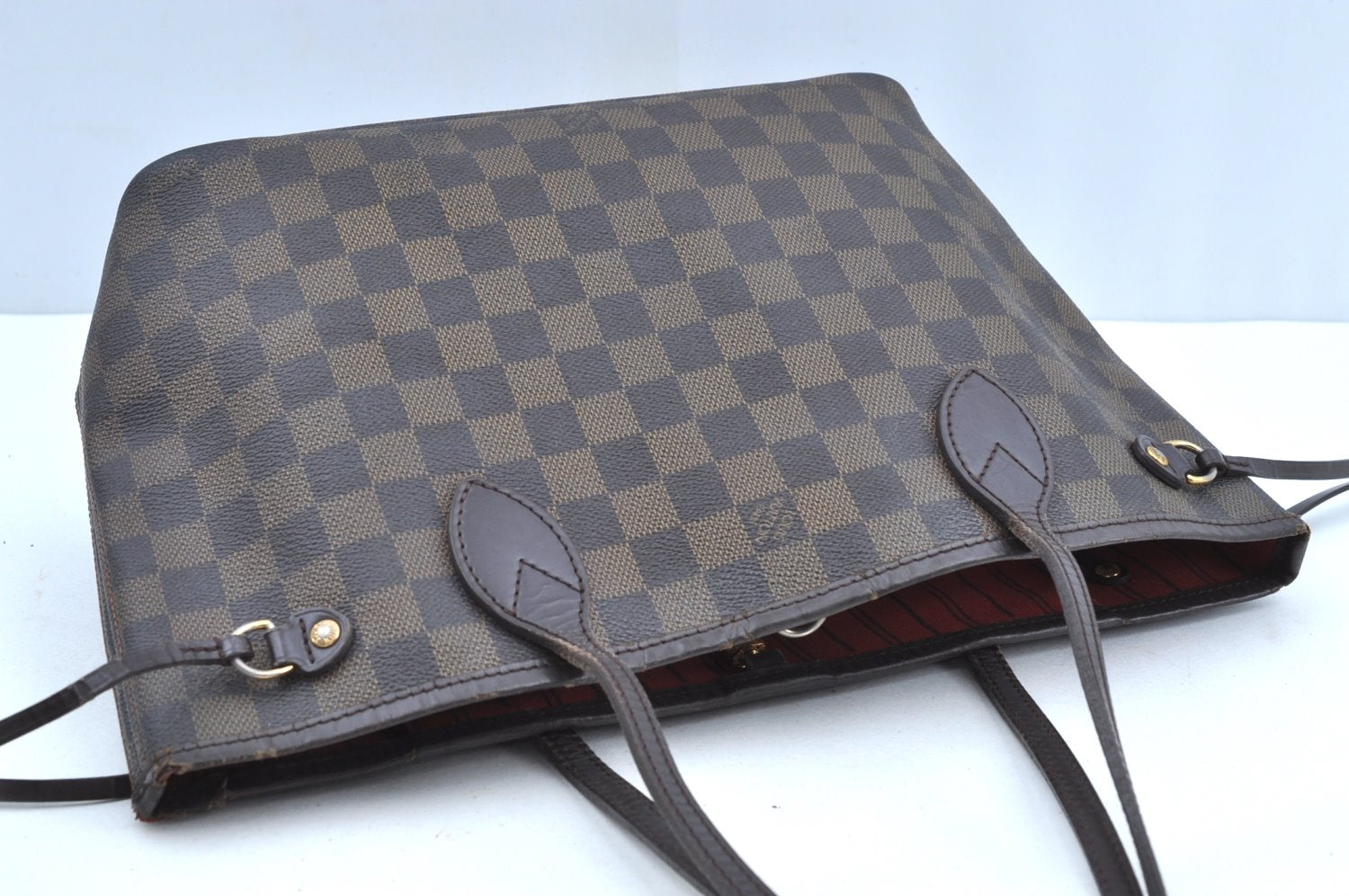 Authentic Louis Vuitton Damier Neverfull PM Shoulder Tote Bag N51109 LV K5134