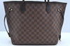 Authentic Louis Vuitton Damier Neverfull MM Shoulder Tote Bag N51105 LV K5199
