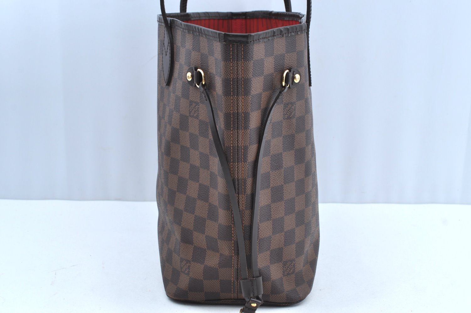 Authentic Louis Vuitton Damier Neverfull MM Shoulder Tote Bag N51105 LV K5199