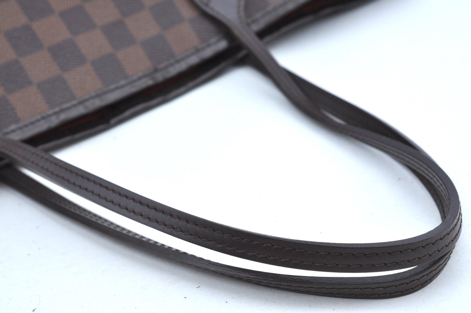 Authentic Louis Vuitton Damier Neverfull MM Shoulder Tote Bag N51105 LV K5199