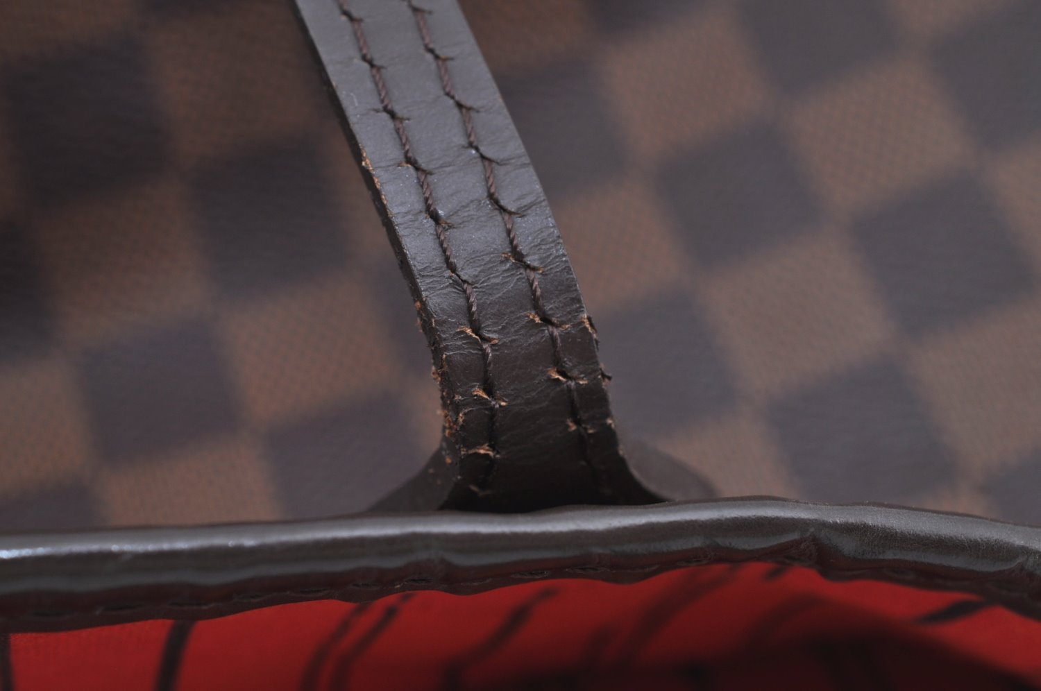 Authentic Louis Vuitton Damier Neverfull MM Shoulder Tote Bag N51105 LV K5199