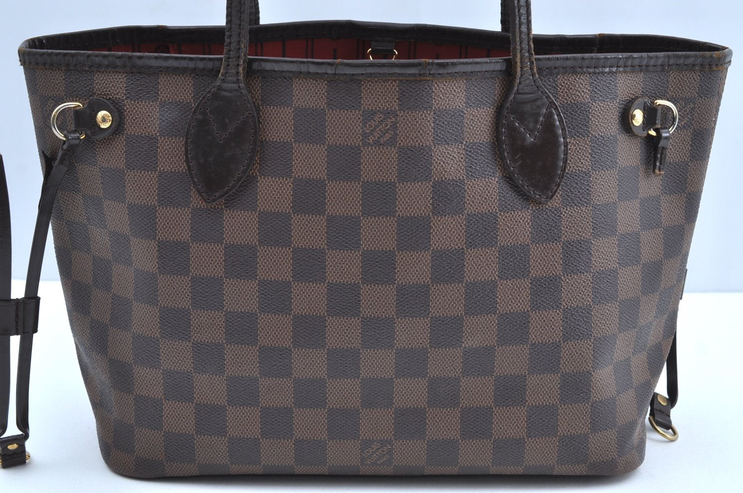 Authentic Louis Vuitton Damier Neverfull PM Shoulder Tote Bag N51109 LV K5475