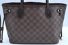 Authentic Louis Vuitton Damier Neverfull PM Shoulder Tote Bag N51109 LV K5475