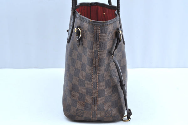 Authentic Louis Vuitton Damier Neverfull PM Shoulder Tote Bag N51109 LV K5475