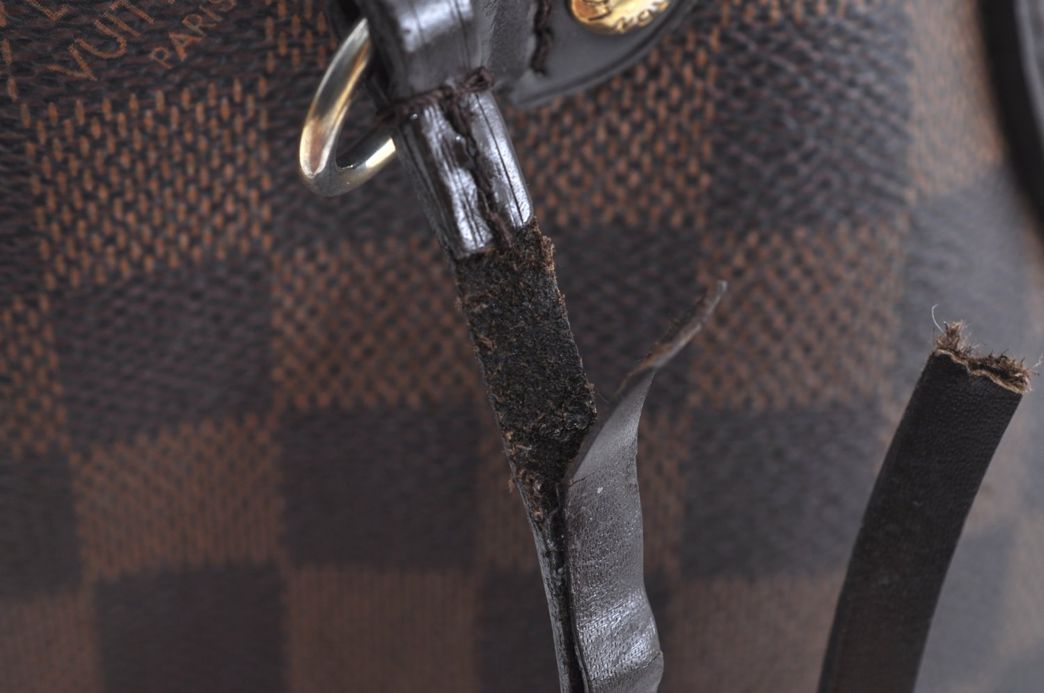 Authentic Louis Vuitton Damier Neverfull PM Shoulder Tote Bag N51109 LV K5475