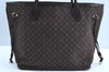 Authentic Louis Vuitton Monogram Idylle Neverfull MM Tote Bag M40513 Brown K5708