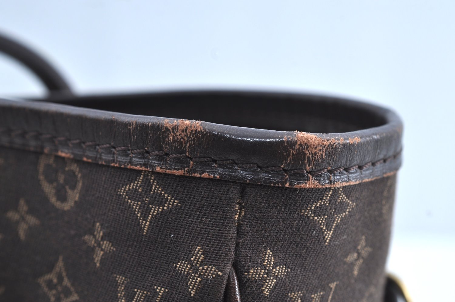 Authentic Louis Vuitton Monogram Idylle Neverfull MM Tote Bag M40513 Brown K5708