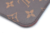 Authentic Louis Vuitton Monogram Neverfull Pouch Purse Clutch Bag Red LV K5865