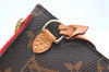 Authentic Louis Vuitton Monogram Neverfull Pouch Purse Clutch Bag Red LV K5865