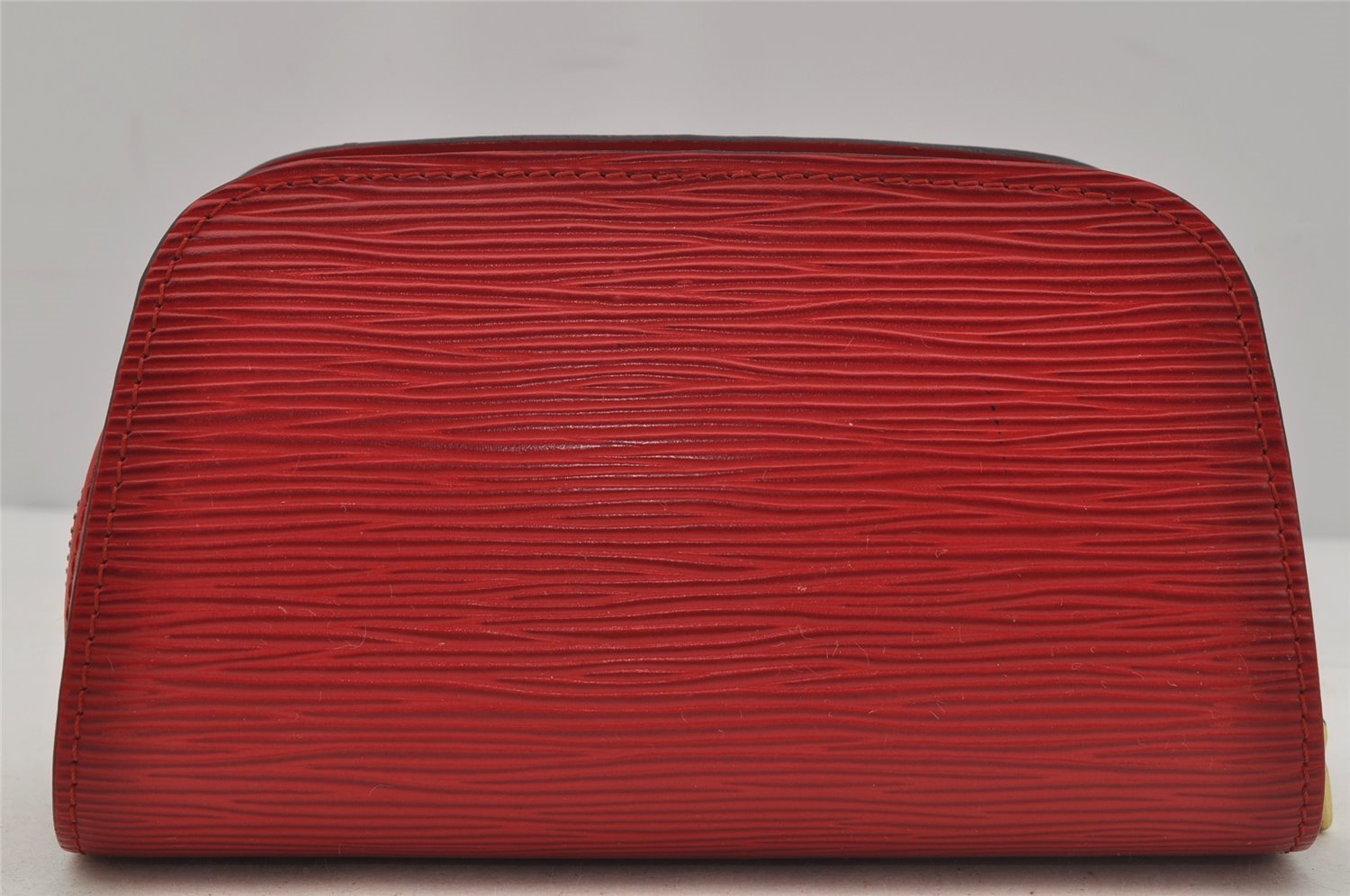 Authentic Louis Vuitton Epi Dauphine Cosmetic Pouch Red M48447 LV 0000J