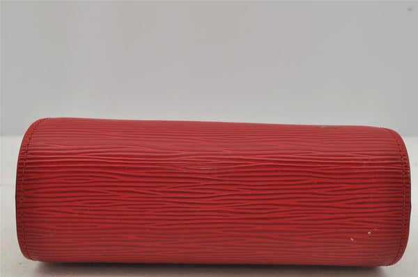 Authentic Louis Vuitton Epi Dauphine Cosmetic Pouch Red M48447 LV 0000J