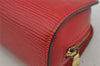 Authentic Louis Vuitton Epi Dauphine Cosmetic Pouch Red M48447 LV 0000J
