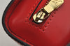 Authentic Louis Vuitton Epi Dauphine Cosmetic Pouch Red M48447 LV 0000J