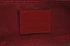 Authentic Louis Vuitton Epi Dauphine Cosmetic Pouch Red M48447 LV 0000J