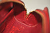 Authentic Louis Vuitton Epi Dauphine Cosmetic Pouch Red M48447 LV 0000J
