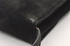 Authentic Salvatore Ferragamo Suede Leather Shoulder Hand Bag Purse Black 0000K