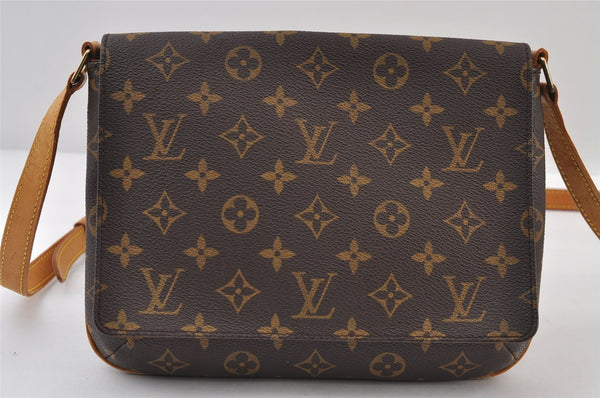 Authentic Louis Vuitton Monogram Musette Tango M51388 Shoulder Cross Bag 0002J