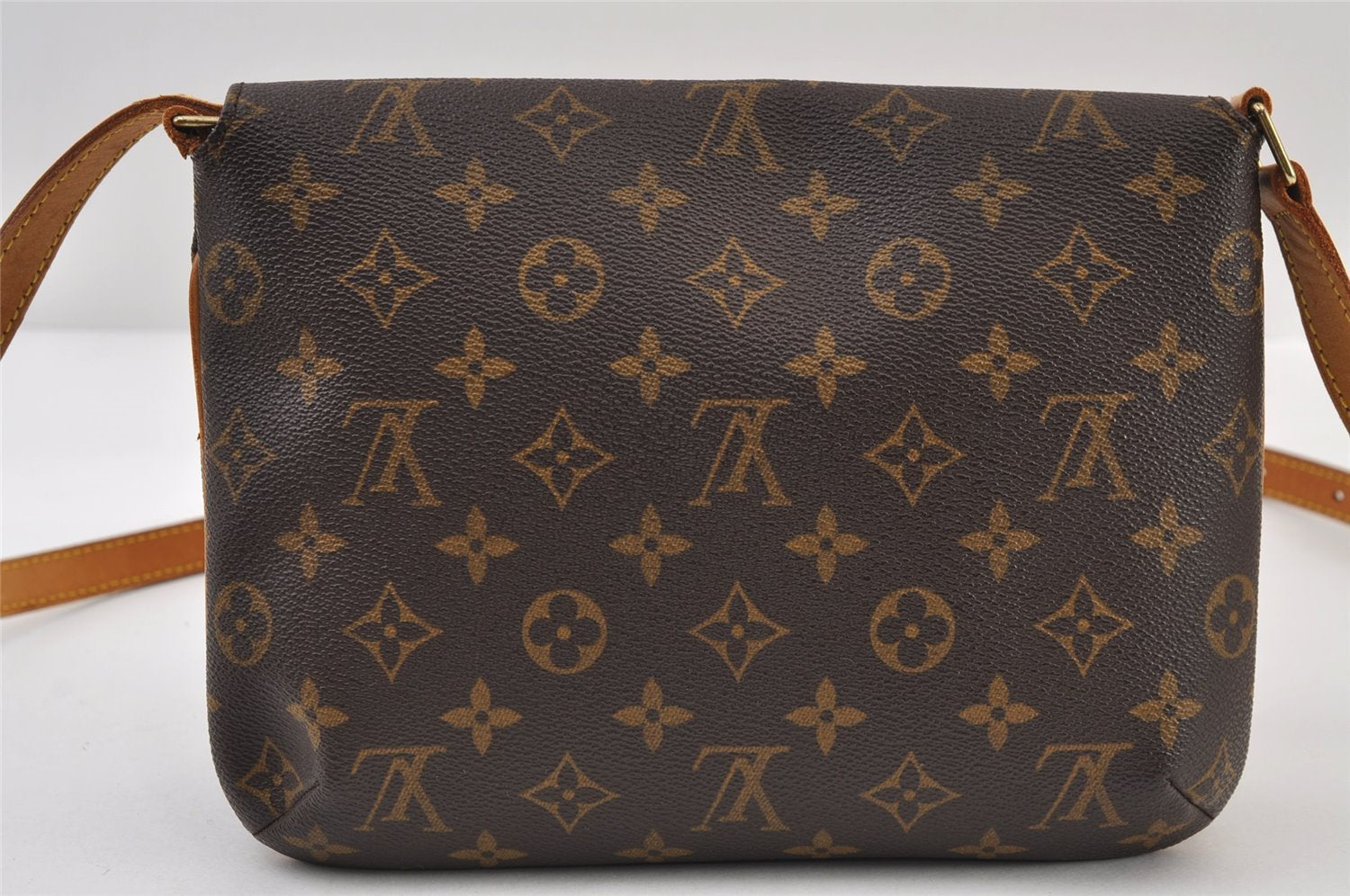Authentic Louis Vuitton Monogram Musette Tango M51388 Shoulder Cross Bag 0002J
