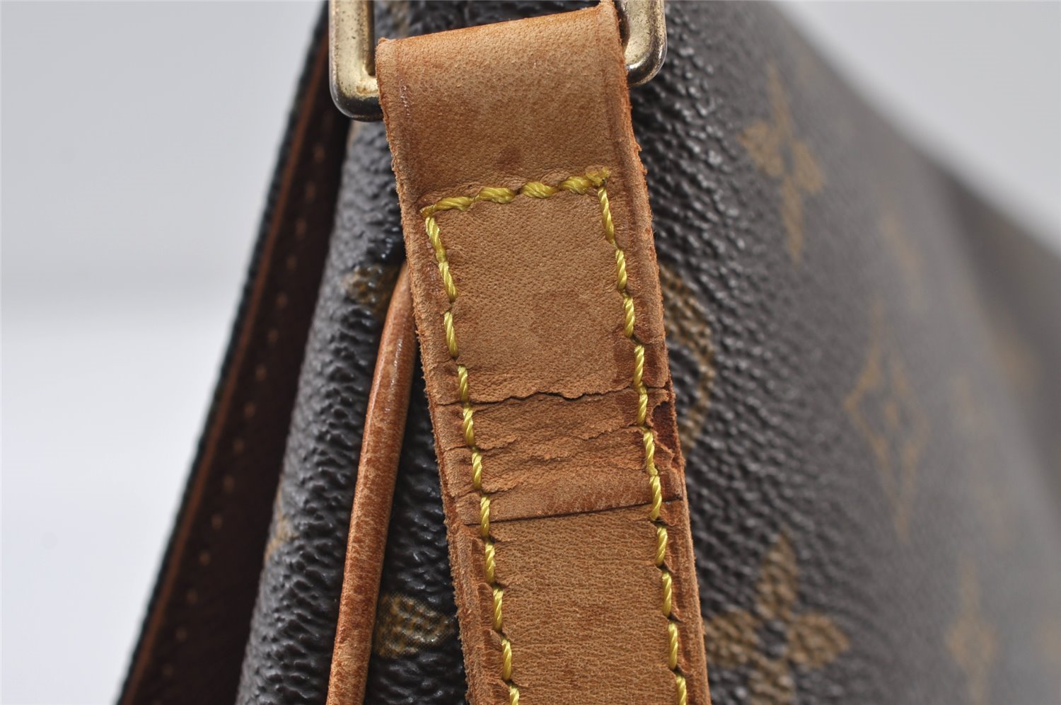 Authentic Louis Vuitton Monogram Musette Tango M51388 Shoulder Cross Bag 0002J