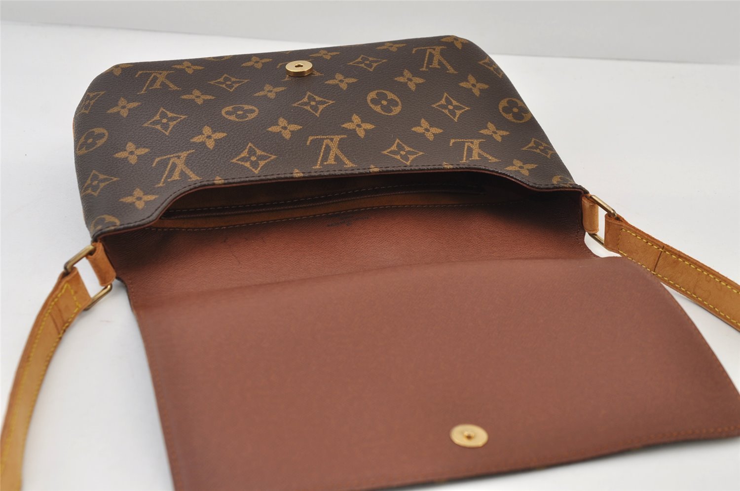 Authentic Louis Vuitton Monogram Musette Tango M51388 Shoulder Cross Bag 0002J