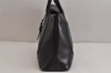 Authentic TODS Vintage Leather Shoulder Hand Bag Black 0003K