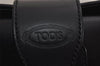 Authentic TODS Vintage Leather Shoulder Hand Bag Black 0003K