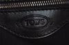 Authentic TODS Vintage Leather Shoulder Hand Bag Black 0003K