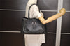 Authentic TODS Vintage Leather Shoulder Hand Bag Black 0003K