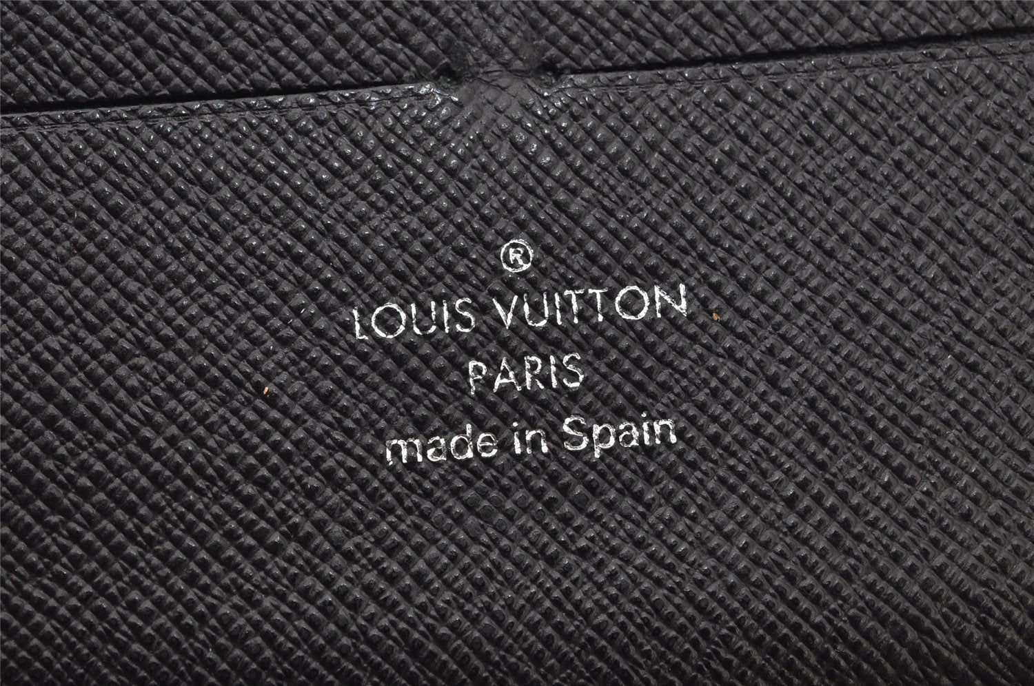 Authentic Louis Vuitton Damier Graphite Zippy Organizer Wallet N63077 LV 0006J